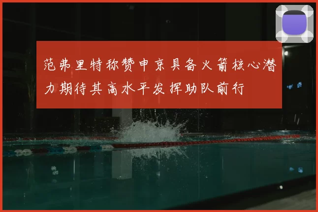 范弗里特称赞申京具备火箭核心潜力期待其高水平发挥助队前行