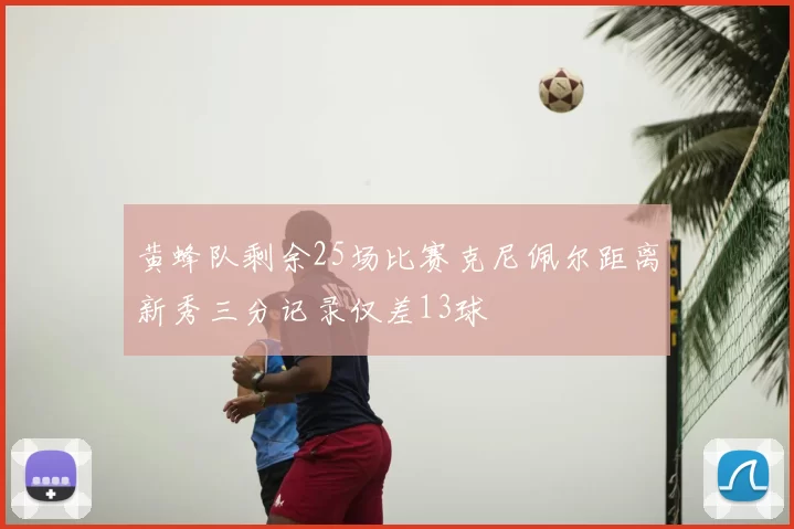 黄蜂队剩余25场比赛克尼佩尔距离新秀三分记录仅差13球