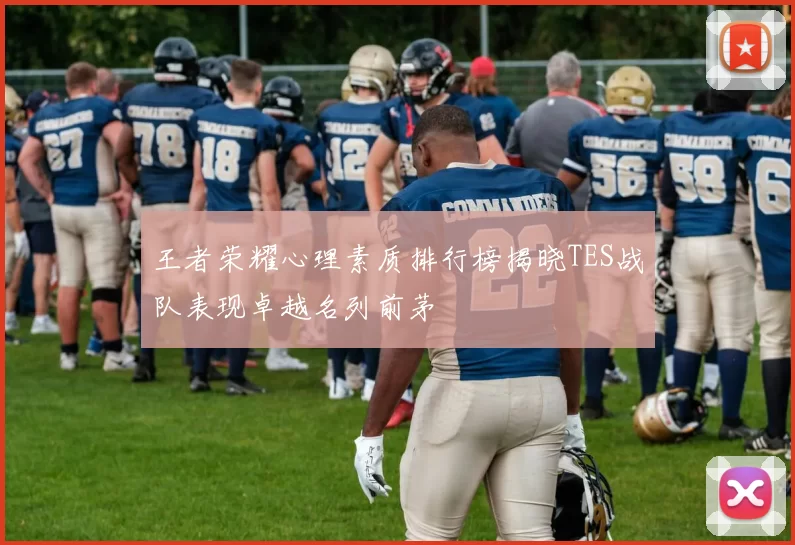 王者荣耀心理素质排行榜揭晓TES战队表现卓越名列前茅
